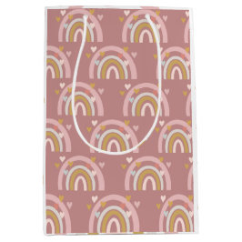 Rainbow Theme Hearts Rosa