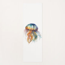 Rainbow Tides Jellyfish: Watercolor Art