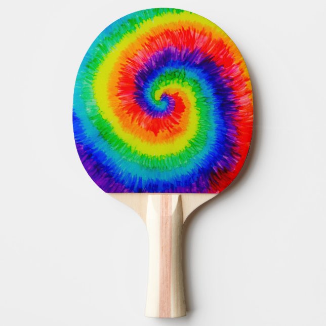 Rainbow Tie-Dye Alcohol Bläck Pingisracket (Framsidan)