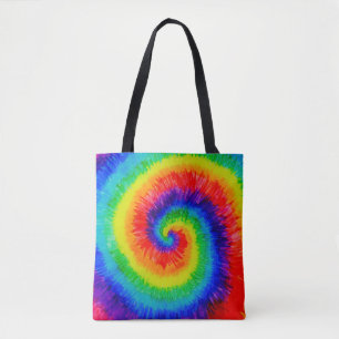 Rainbow Tie-Dye Alcohol Bläck Tygkasse