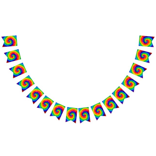 Rainbow Tie-Dye Alcohol Bläck Vimplar (Alla)
