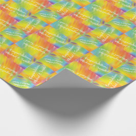 Rainbow Tie Dye Baby Shower Presentpapper