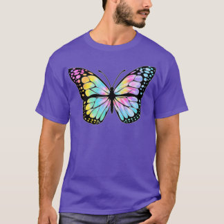 Rainbow Tie Dye Butterfly T Shirt