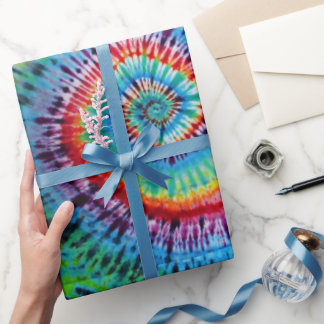 Rainbow Tie Dye Gift Wrapping Papper Presentpapper