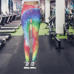 Rainbow Tie Dye Herringbone swirl Leggings<br><div class="desc">- Utformning av Toppen som innehåller öringbenet mönster för att skapa denna upptagna,  färgstarka utformning. Det finns matchande produkter i min butik.</div>