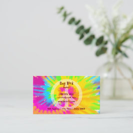 Rainbow Tie-Dye Hippie Visitkort