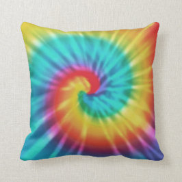 Rainbow Tie Dye Pillow Kudde