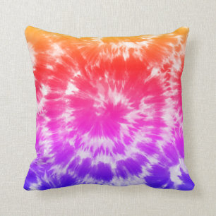 Rainbow Tie Dye Psychedelic Mönster Home Decor  Kudde