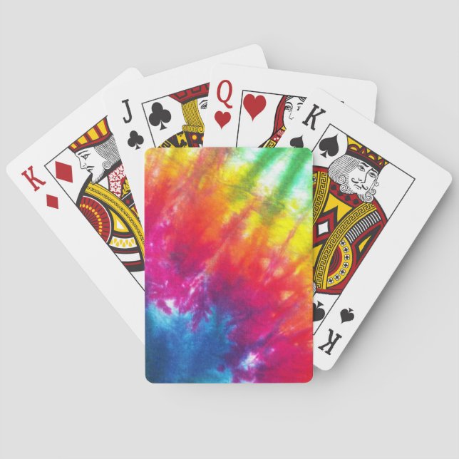 Rainbow Tie-Dye Spel Kort (Baksidan)