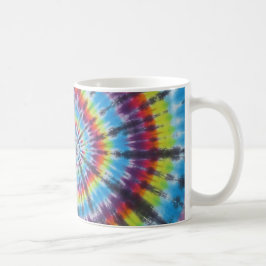 Rainbow Tie Dye Swirl Coffee Mugg