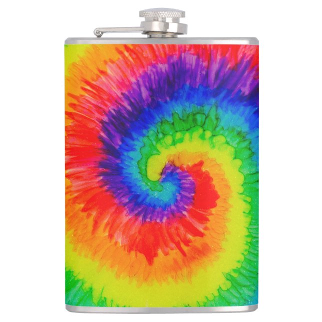 Rainbow Tie-Dye Swirl Fickplunta (Framsidan)