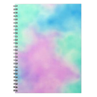 Rainbow tie dyne notebook anteckningsbok