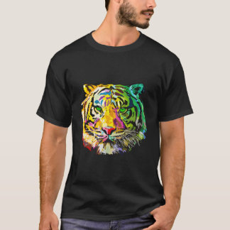 Rainbow Tiger Animal T Shirt