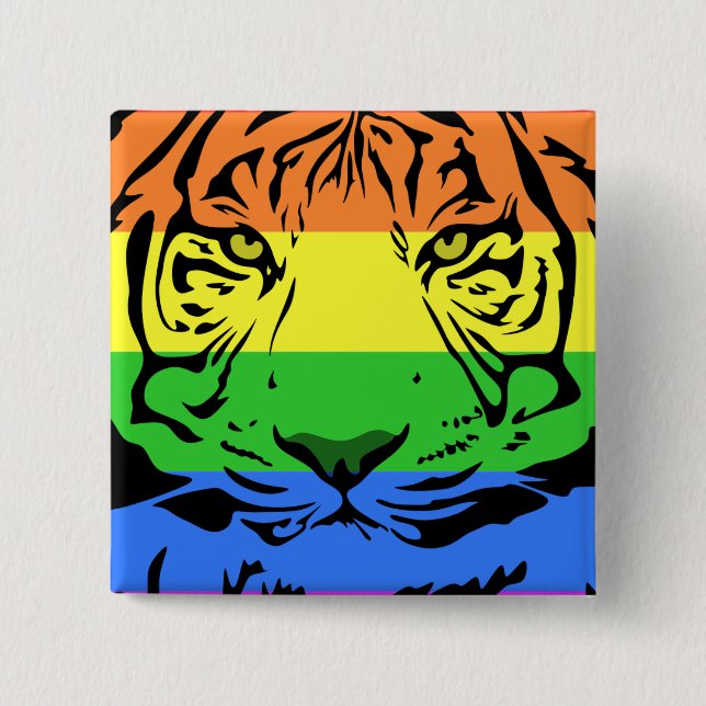 Rainbow Tiger Knapp (Framsida)