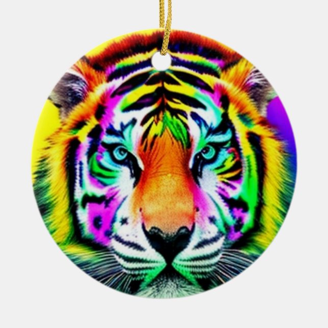 Rainbow Tiger Ornament (Framsidan)