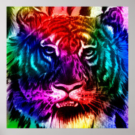 Rainbow Tiger Poster