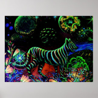 Rainbow Tiger Poster