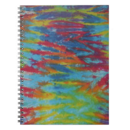 Rainbow Tiger Rand Tie Dye PhatDyes Anteckningsbok Med Spiral