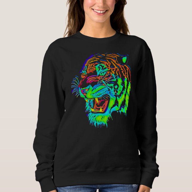 Rainbow Tiger T Shirt (Framsida)