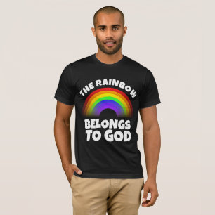 RAINBOW-TILLHÖREN TILL GOD, Christian T-shirts