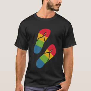 Rainbow Tofflor Modern Black Art Simple Trendig T Shirt