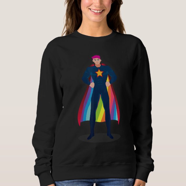 Rainbow Toppen Hero T Shirt (Framsida)