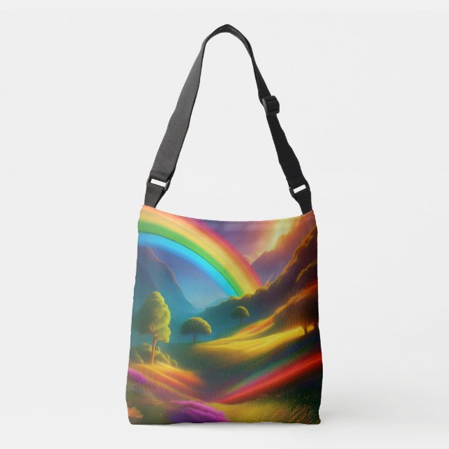 Rainbow Tote Bag Axelväska (Framsida)