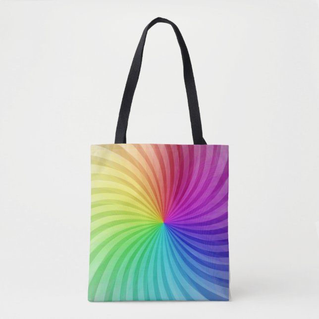 RAINBOW TOTE BAG. TYGKASSE (Framsida)