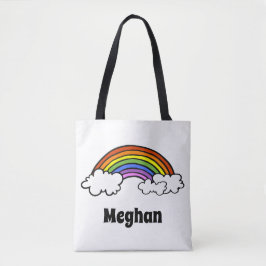 Rainbow Tote Bag Tygkasse