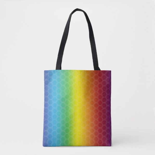 RAINBOW TOTE BAG. TYGKASSE (Framsida)