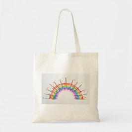 Rainbow Tote Bag Tygkasse