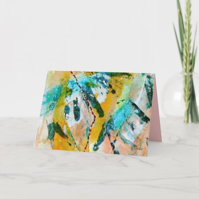 Rainbow Tracks Greeting Card av Janz Kort (Framsida)