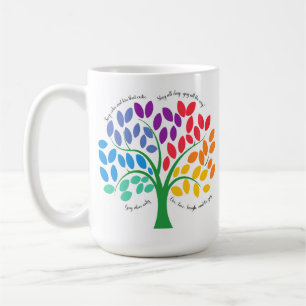 Rainbow Träd Coffee Mugg