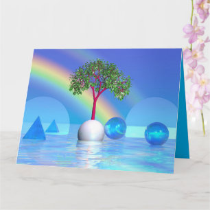 Rainbow Träd kort