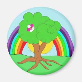 Rainbow träd magnet