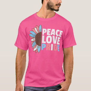 Rainbow Transgender Flagga Pride Lgbtq Solros T Shirt