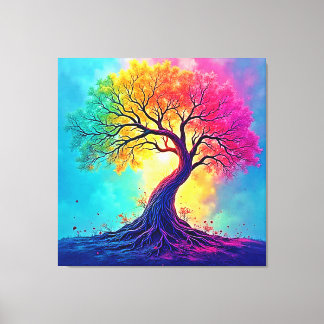  Rainbow Tree: Roots of Infinite Hope Art Canvastryck