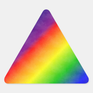 Rainbow Triangle Stickers Triangelformat Klistermärke