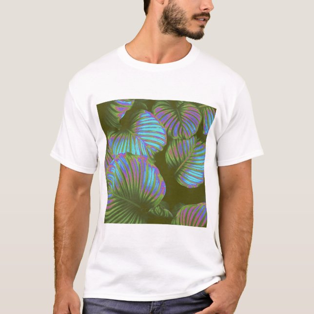 Rainbow Tropical Löv T Shirt (Framsida)