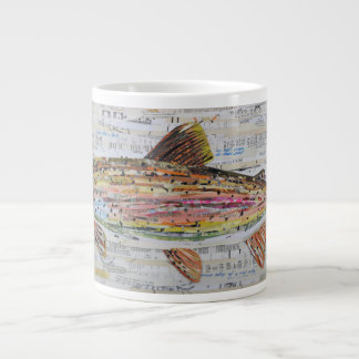 Rainbow Trout Collage Coffee Mugg av C.E.Vit Jumbo Mugg