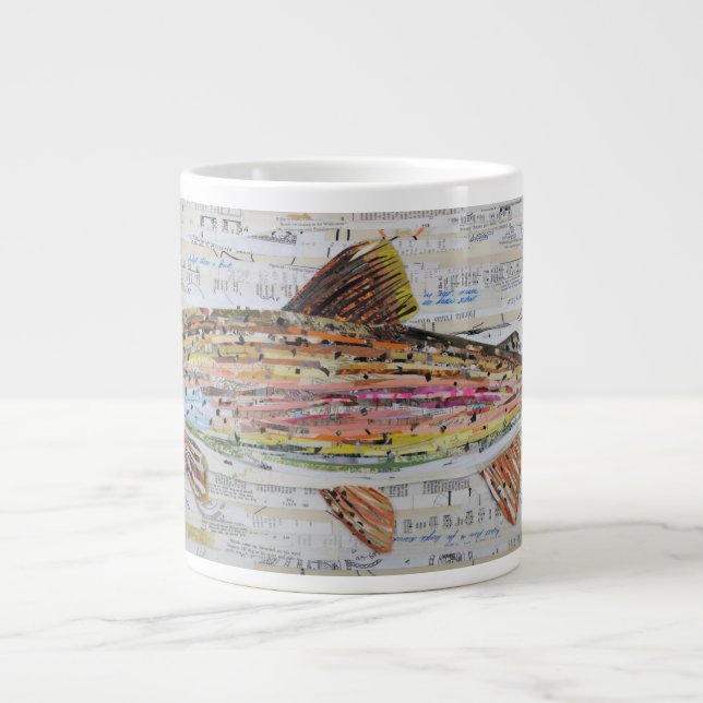 Rainbow Trout Collage Coffee Mugg av C.E.Vit Jumbo Mugg (Framsidan)