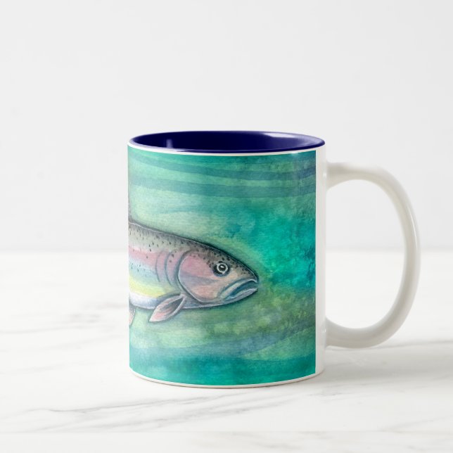 Rainbow Trout Fish Art Mugg (Höger)