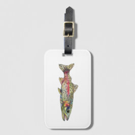 Rainbow Trout Fish Luggage Tag Bagagebricka