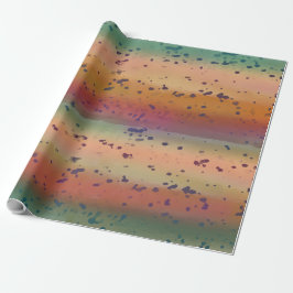 Rainbow Trout Fish Skin Roligt Speckled Mönster Presentpapper