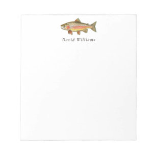 Rainbow Trout Fisherman Personlig Anteckningsblock