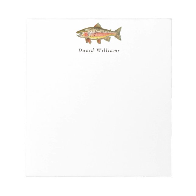Rainbow Trout Fisherman Personlig Anteckningsblock (Framsida)