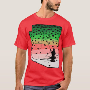 Rainbow Trout Fly Fish Arizona Flygfiske Fisherm T Shirt
