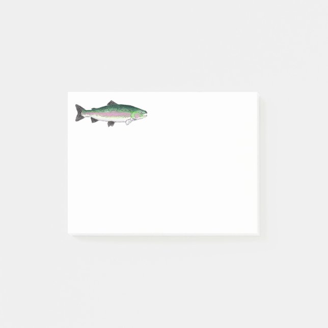 Rainbow Trout Post-it Notes Block (Framsida)