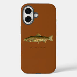 Rainbow Trout Saddle Brown iPhone 16 Case