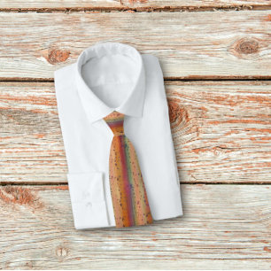 Rainbow Trout Skin Spoted Stripe Mönster Tie Slips
